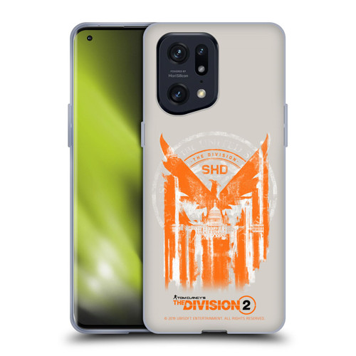 Tom Clancy's The Division 2 Key Art Phoenix Capitol Building Soft Gel Case for OPPO Find X5 Pro