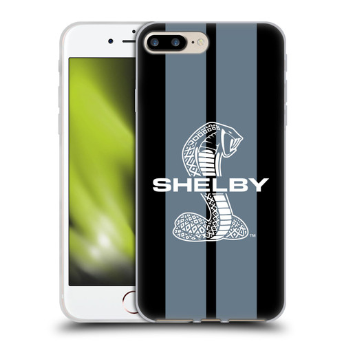 Shelby Car Graphics Gray Soft Gel Case for Apple iPhone 7 Plus / iPhone 8 Plus