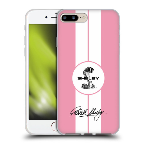 Shelby Car Graphics 1965 427 S/C Pink Soft Gel Case for Apple iPhone 7 Plus / iPhone 8 Plus & MagSafe