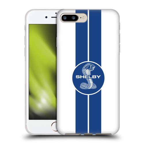 Shelby Car Graphics 1965 427 S/C White Soft Gel Case for Apple iPhone 7 Plus / iPhone 8 Plus