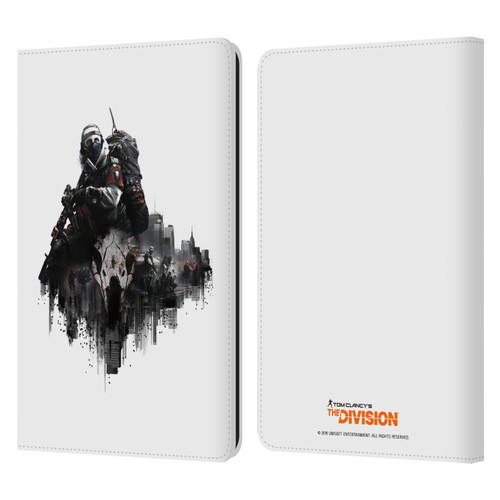 Tom Clancy's The Division Factions Last Man Batallion Leather Book Wallet Case Cover For Amazon Kindle Paperwhite 1 / 2 / 3