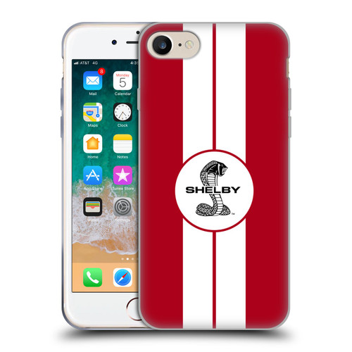 Shelby Car Graphics 1965 427 S/C Red Soft Gel Case for Apple iPhone 7 / 8 / SE 2020 & 2022
