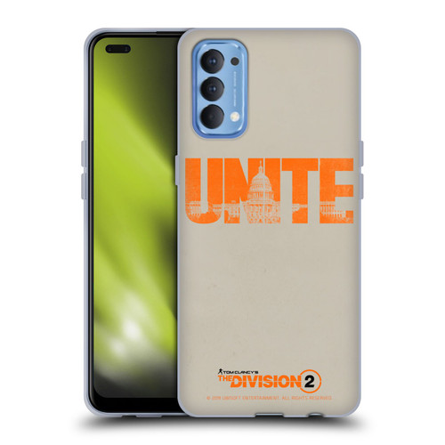 Tom Clancy's The Division 2 Key Art Unite Soft Gel Case for OPPO Reno 4 5G