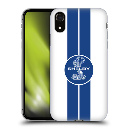 Shelby Car Graphics 1965 427 S/C White Soft Gel Case for Apple iPhone XR