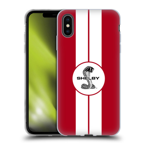 Shelby Car Graphics 1965 427 S/C Red Soft Gel Case for Apple iPhone XS Max