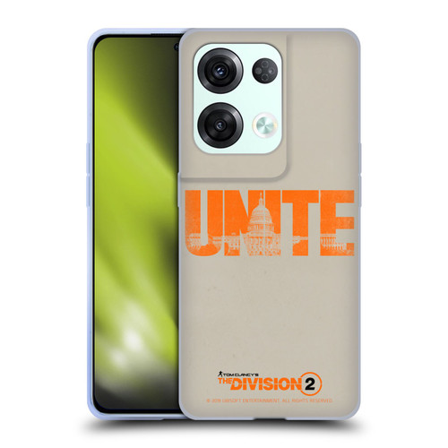 Tom Clancy's The Division 2 Key Art Unite Soft Gel Case for OPPO Reno8 Pro