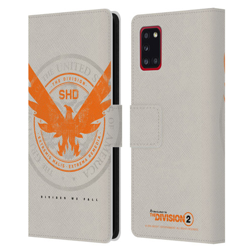 Tom Clancy's The Division 2 Key Art Phoenix US Seal Leather Book Wallet Case Cover For Samsung Galaxy A31 (2020)