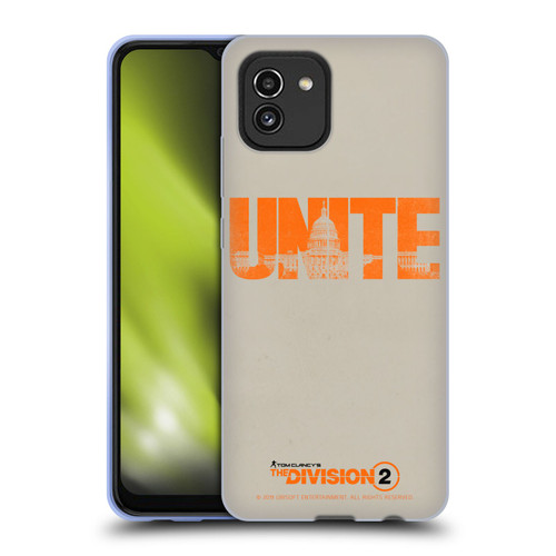 Tom Clancy's The Division 2 Key Art Unite Soft Gel Case for Samsung Galaxy A03 (2021)