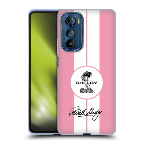 Shelby Car Graphics 1965 427 S/C Pink Soft Gel Case for Motorola Edge 30