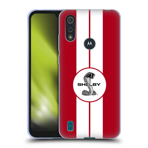 Shelby Car Graphics 1965 427 S/C Red Soft Gel Case for Motorola Moto E6s (2020)