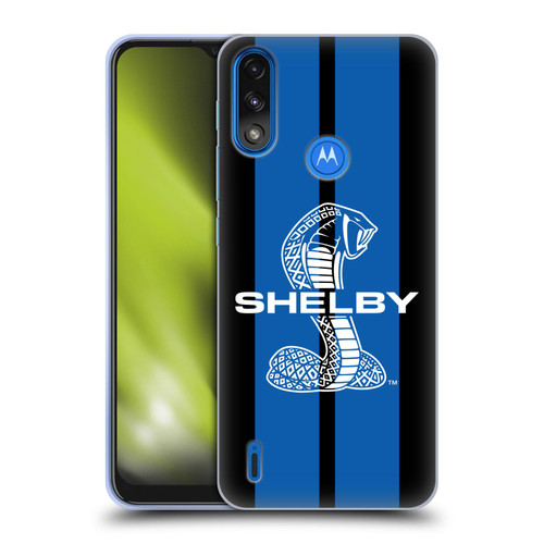 Shelby Car Graphics Blue Soft Gel Case for Motorola Moto E7 Power / Moto E7i Power