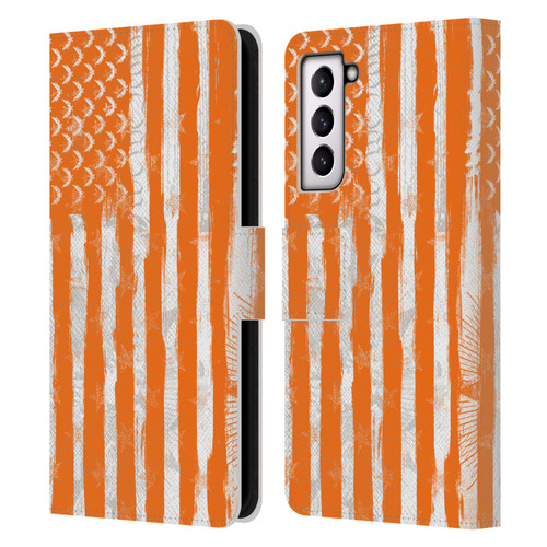 Tom Clancy's The Division 2 Key Art American Flag Leather Book Wallet Case Cover For Samsung Galaxy S21 5G