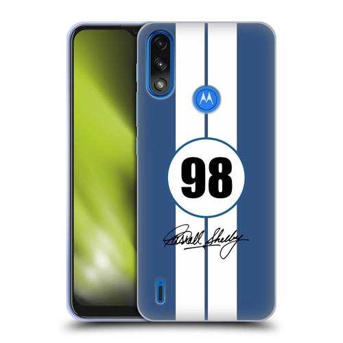 Shelby Car Graphics 1965 427 S/C Blue Soft Gel Case for Motorola Moto E7 Power / Moto E7i Power