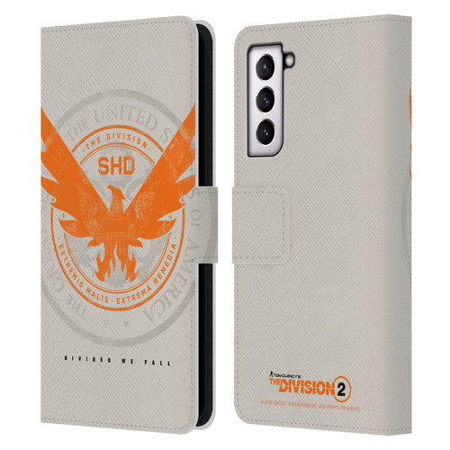 Tom Clancy's The Division 2 Key Art Phoenix US Seal Leather Book Wallet Case Cover For Samsung Galaxy S21 5G