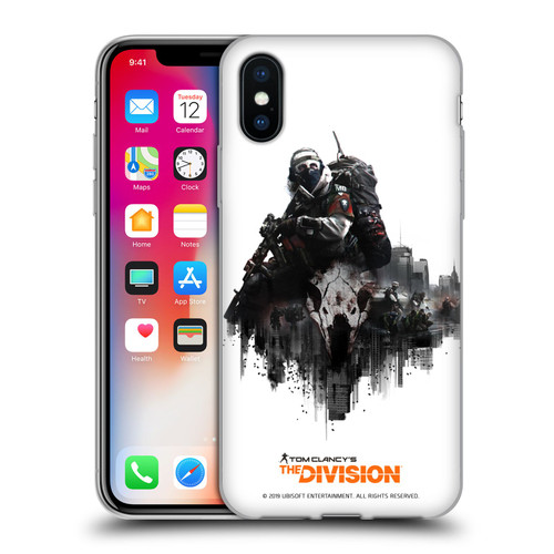 Tom Clancy's The Division Factions Last Man Batallion Soft Gel Case for Apple iPhone X / iPhone XS