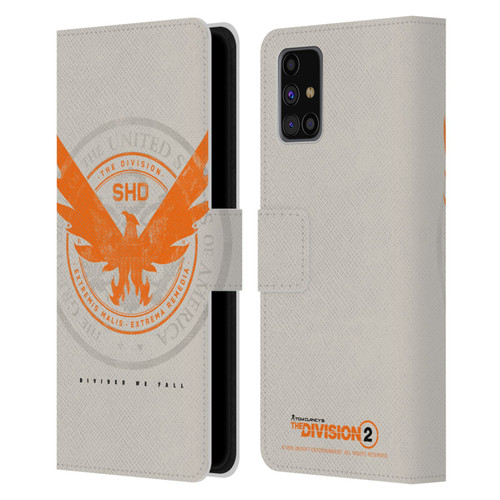 Tom Clancy's The Division 2 Key Art Phoenix US Seal Leather Book Wallet Case Cover For Samsung Galaxy M31s (2020)