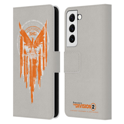 Tom Clancy's The Division 2 Key Art Phoenix Capitol Building Leather Book Wallet Case Cover For Samsung Galaxy S22 5G
