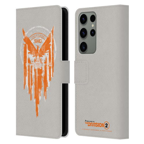 Tom Clancy's The Division 2 Key Art Phoenix Capitol Building Leather Book Wallet Case Cover For Samsung Galaxy S23 Ultra 5G