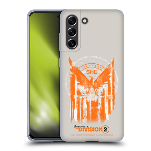 Tom Clancy's The Division 2 Key Art Phoenix Capitol Building Soft Gel Case for Samsung Galaxy S21 FE 5G