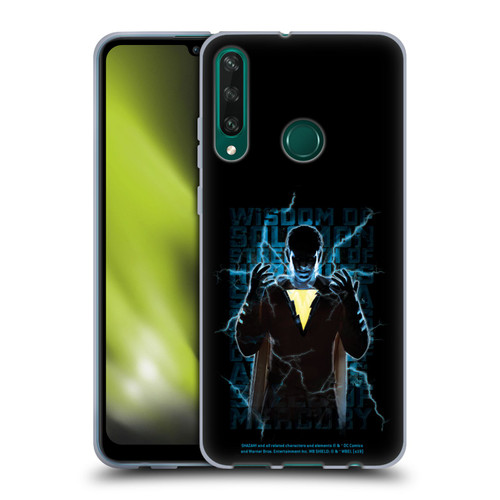 Shazam! 2019 Movie Character Art Lightning Typography Soft Gel Case for Huawei Y6p