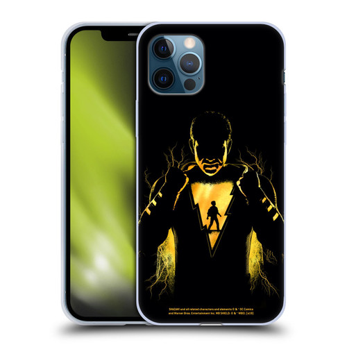Shazam! 2019 Movie Character Art Lightning Silhouette Soft Gel Case for Apple iPhone 12 / iPhone 12 Pro