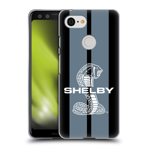 Shelby Car Graphics Gray Soft Gel Case for Google Pixel 3