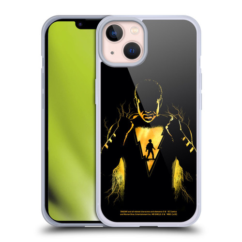 Shazam! 2019 Movie Character Art Lightning Silhouette Soft Gel Case for Apple iPhone 13