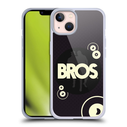 BROS Logo Art Retro Soft Gel Case for Apple iPhone 13