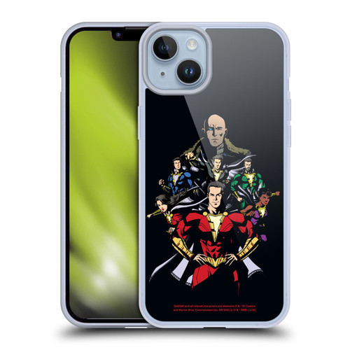 Shazam! 2019 Movie Character Art Family and Sivanna Soft Gel Case for Apple iPhone 14 Plus
