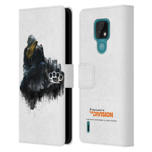 Tom Clancy's The Division Factions Rioters Leather Book Wallet Case Cover For Motorola Moto E7