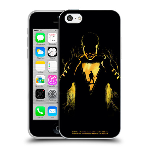 Shazam! 2019 Movie Character Art Lightning Silhouette Soft Gel Case for Apple iPhone 5c