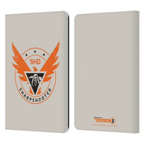 Tom Clancy's The Division 2 Logo Art Sharpshooter Leather Book Wallet Case Cover For Amazon Kindle Paperwhite 1 / 2 / 3