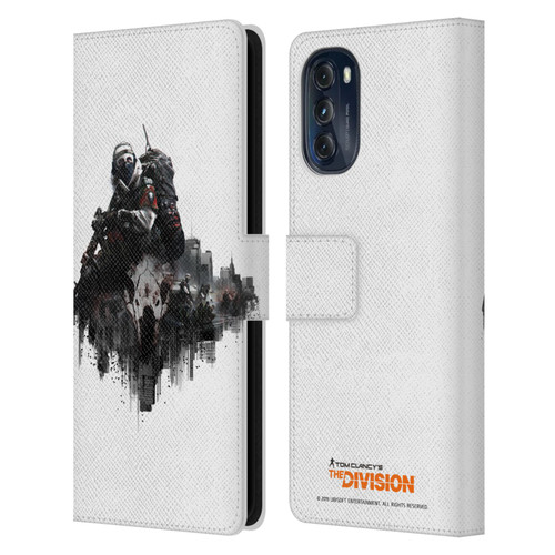 Tom Clancy's The Division Factions Last Man Batallion Leather Book Wallet Case Cover For Motorola Moto G (2022)