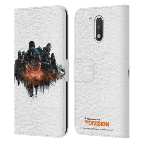 Tom Clancy's The Division Factions Group Leather Book Wallet Case Cover For Motorola Moto G41