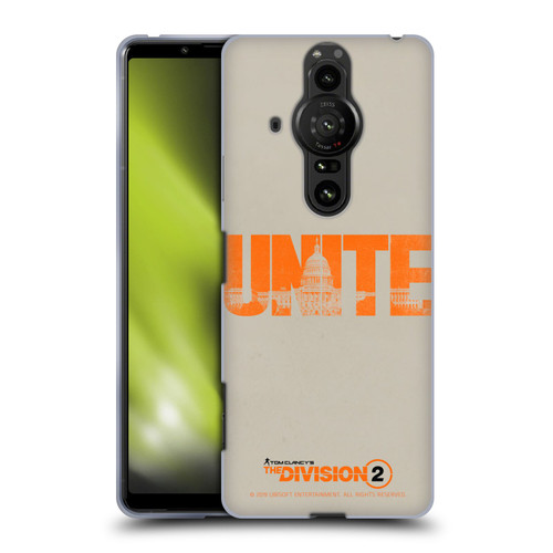 Tom Clancy's The Division 2 Key Art Unite Soft Gel Case for Sony Xperia Pro-I