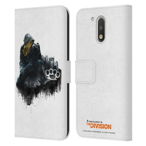 Tom Clancy's The Division Factions Rioters Leather Book Wallet Case Cover For Motorola Moto G41