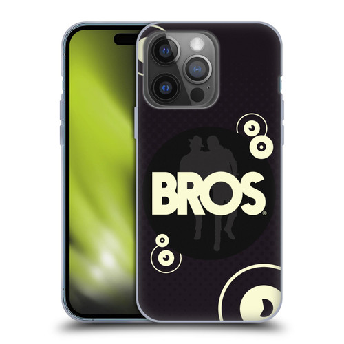 BROS Logo Art Retro Soft Gel Case for Apple iPhone 14 Pro