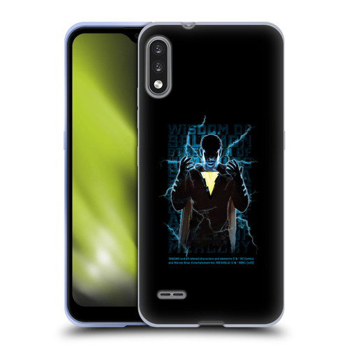 Shazam! 2019 Movie Character Art Lightning Typography Soft Gel Case for LG K22