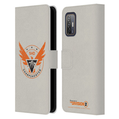 Tom Clancy's The Division 2 Logo Art Sharpshooter Leather Book Wallet Case Cover For HTC Desire 21 Pro 5G