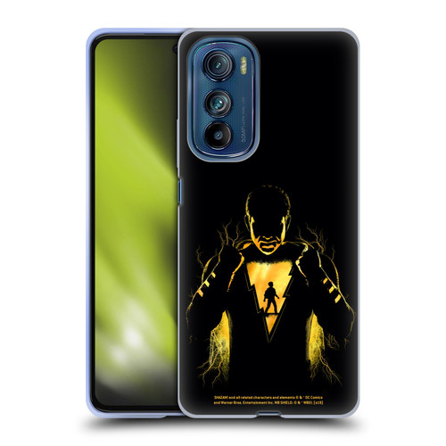 Shazam! 2019 Movie Character Art Lightning Silhouette Soft Gel Case for Motorola Edge 30