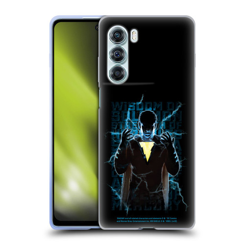 Shazam! 2019 Movie Character Art Lightning Typography Soft Gel Case for Motorola Edge S30 / Moto G200 5G