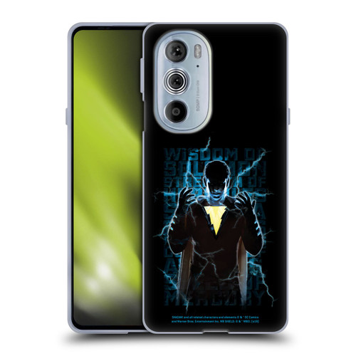 Shazam! 2019 Movie Character Art Lightning Typography Soft Gel Case for Motorola Edge X30