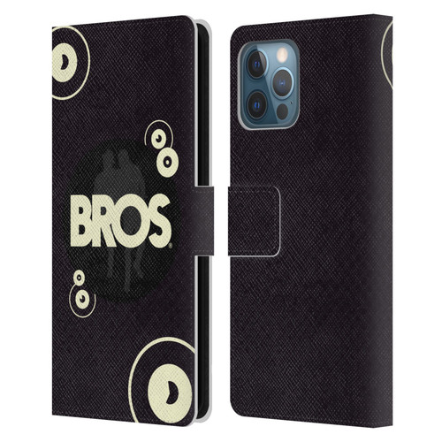 BROS Logo Art Retro Leather Book Wallet Case Cover For Apple iPhone 12 Pro Max