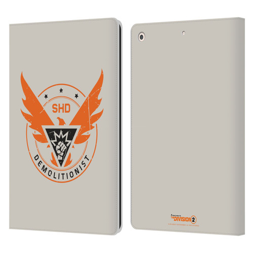 Tom Clancy's The Division 2 Logo Art Demolitionist Leather Book Wallet Case Cover For Apple iPad 10.2 2019/2020/2021