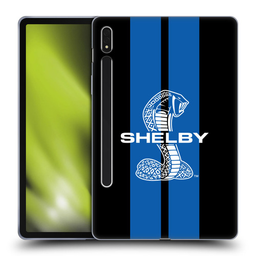 Shelby Car Graphics Blue Soft Gel Case for Samsung Galaxy Tab S8