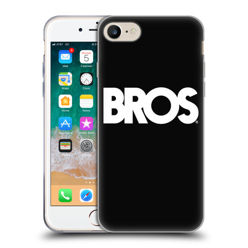 BROS Logo Art Text Soft Gel Case for Apple iPhone 7 / 8 / SE 2020 & 2022