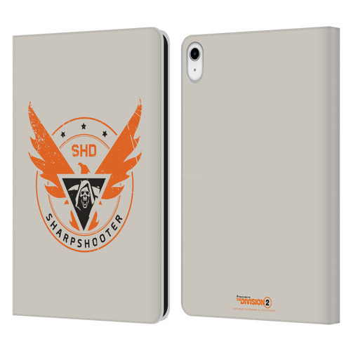 Tom Clancy's The Division 2 Logo Art Sharpshooter Leather Book Wallet Case Cover For Apple iPad 10.9 (2022)