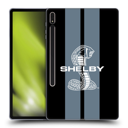 Shelby Car Graphics Gray Soft Gel Case for Samsung Galaxy Tab S8 Plus