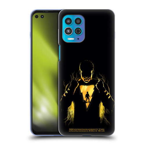 Shazam! 2019 Movie Character Art Lightning Silhouette Soft Gel Case for Motorola Moto G100