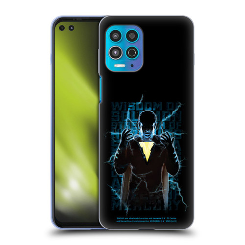 Shazam! 2019 Movie Character Art Lightning Typography Soft Gel Case for Motorola Moto G100